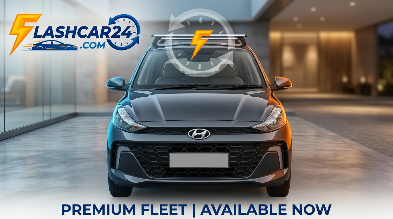 Hyundai Aura scenic side exterior shot